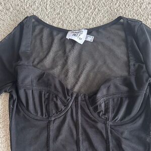 Princess Polly Black Scoop Neck Tank Top